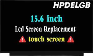 HPDELGB Replacement for HP 15T-DY100 15T-DY200 15T-DY300 15-dy2152wm 15-dy2172wm 15-DY2132WM 15-dy2132 M44842-001 M14025-001 L63566-001 40pin LCD Touch Display FHD 1920x1080 IPS Only for Touch Screen