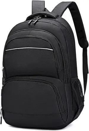 JYGDNAC Travel Backpack for Men Women,18.5inch Laptop Backpack,large Carry on Lightweight Backpack Gifts for Business.(Black)
