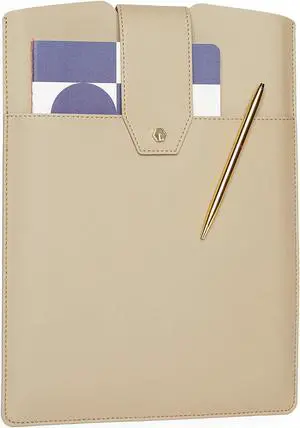 lindsay albanese The Daily Cactus 'Leather' Laptop Clutch (Taupe, 14 Inches)