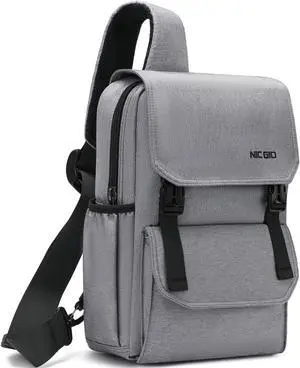 NICGID Sling Bag Backpack, 14.1'' Laptop Bag Crossbody Shoulder Chest Backpacks Travel Outdoors for Men Women