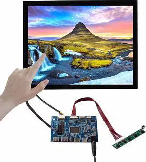 VSDISPLAY 12.1'' 1024x768 LCD Touch Screen 4:3 Monitor for Industrial/Gaming Secondary Display with USB/Type-C Video Input
