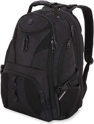 SwissGear 1900 Scansmart TSA 17 Laptop Backpack, Black/Black, 19-Inch