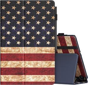 MoKo Case for  Kindle Fire Max 11 Case (13th Generation, 2023 Release) 11" - Slim Folding Stand Cover Case for Fire 11 Tablet with Auto Wake/Sleep, American Flag