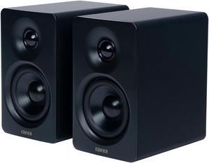 Edifier M60 Multimedia Speaker Bluetooth 5.3, 66W RMS, Hi-Res Audio & Hi-Res Wireless Audio, LDAC,3" Mid Bass & 1" Tweeter, USB-C & Aux Inputs, Compact Desktop Speaker - Black