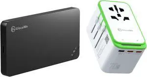GlocalMe U3 4G LTE Mobile Hotspot Device and RoamPlug Universal Travel Adapter with 4G WiFi Mobile Hotspot, All-in-One International Power Plug Adaptor