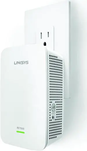 Linksys WiFi Extender, WiFi 5 Range Booster, Dual-Band Booster, 2,500 Sq. ft Coverage, Speeds up to (AC1900) 1.9Gbps - RE7000