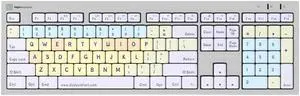 Logickeyboard with Dyslexie Font  A Unique Typeface to Make Reading, Learning, and Working Easier  USB Wired  Two Built-in USB Ports  Plug and Play with Mac