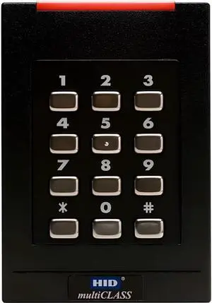 HID 921PTNNEK0001V RPK40 multiCLASS SE Smart Card Reader with Keypad