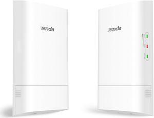 Tenda 2-Pack O1-5G 867Mbps Outdoor CPE Pre-Configured, 5.8GHz Wireless Bridges, Point-to-Point Wi-Fi Bridge, 1KM Long Range, IP65 Waterproof Enclosure, Plug & Play Ready(2 Kit)