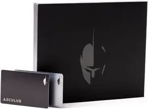 Arculus(r) Crypto Cold Storage Wallet Bundle - Black & Silver - Secure Crypto and NFT Wallet for Ethereum, Bitcoin, Cardano & More