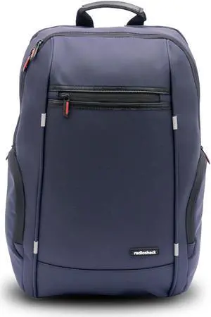 RadioShack Blue 15.6" Laptop Backpack, Men's and Women's Backpack with Secure Laptop Compartment Provides Easy Organization and Transportation for Laptops up to 15.6", Tablets, and More