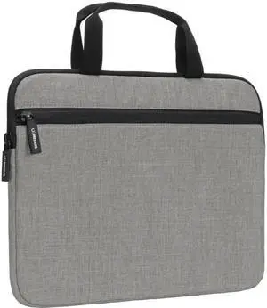 Incase Carry Zip Brief for 13-inch Laptop  Sleek, Lightweight Protective Bag with Dual-Weave Polyester, Webbing Carry Handles  Stylish and Durable Laptop Sleeve for Work & Travel - Grey