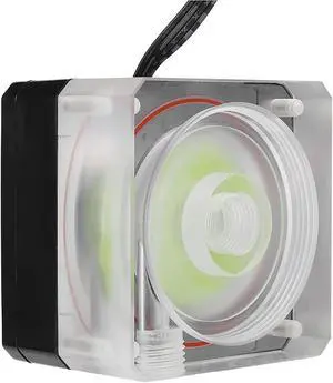 Acogedor Water Cooling Pump, 500L H Ultra-Thin PMMA PWM Speed Control 3 Meters Pump Head, 12V CPU Water Cooler for PC Water Cooling Systems