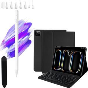 aMZCaSE for iPad Pro 13 inch Case 2024 with Keyboard Bundle with Pencil for Apple ipad(Pen Compatible with 2018-2024)