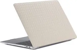 BaayCerrie Beige Rhombic Woven Design for A2337 A2179 A1932 MacBook Air 13 inch Case 2022 2021 2020 2019 2018