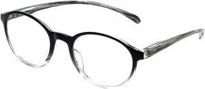 Calabria R770 Blue Light Progressive Reading Glasses +3.00 Black Multifocal Glasses Progressive Readers Multi Focus Eyeglass