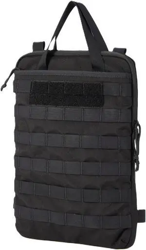 Cargo Works Tactical MOLLE Laptop Sleeve - Water-Resistant, Slim 15" Tech Organizer with Customizable Storage for Laptop & Accessories