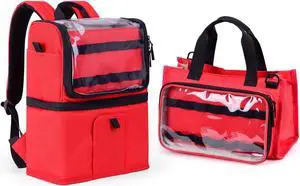 Tonies Carrying Bag, Red + Tonies Storage Backpack, Red