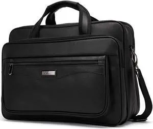 CLUCI Leather Briefcase for Men Large Capacity 15.6 Inch Laptop Business Expandable Messenger Bags Travel Case