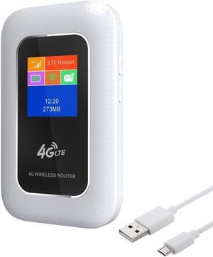 Generic 4G LTE Mobile WiFi Hotspot Device, 150Mbps Wireless Portable WiFi Hotspot for Travel, Supports 10 Devices, B2/B4/B5/B12/B17/B13/B25/B26/B41, Verizon Wireless AT&T