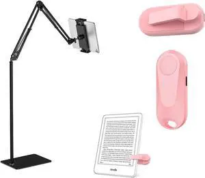 1 PCS Tablet Floor Stand +1 PCS Page Turner for Kindle