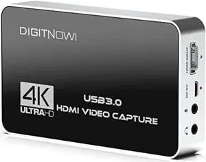 DigitPro Capture Card 4K 60FPS, Video Capture Card, USB3.0 HDMI Capture CardGame Capture for Streaming Recording, Work with PS4 PS5 X Box OBS Twitch, PC Windows Mac Linux Android Compatible