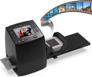 135 Film Negative Scanner Slide Viewer, Converts 35mm Film Negatives & Slides to Digital JPEG Images, 2.4 LCD Screen, with Quick Slide Holder