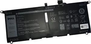 DELL DXGH8 Battery for Dell XPS 13 7390 9370 9380 Inspiron 13 5390 5391 7390 7391 Inspiron 14 7490 Latitude 3301 3311 Vostro 5390 5391 Series Notebook 7.6V 52Wh 4Cell, black, 10.7inch