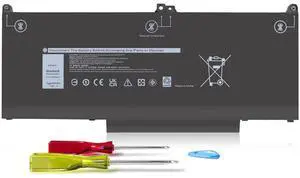 ZAYAUPVL 60Wh MXV9V Battery Replacement for Dell Latitude 7400 5300 5310 7300 Latitude 5300/5310 2-in-1, Inspiron 7300/7306 2-in-1 Black Series P96G P97G P99G P100G 5VC2M 829MX 0829MX 7.6V