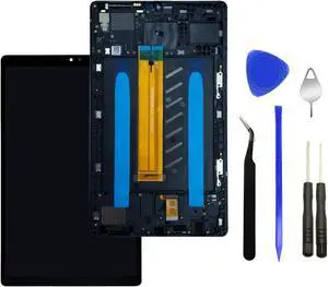 Eaglewireless LCD Display Touch Screen Digitizer Assembly Replacement with Frame for Samsung Galaxy Tab A7 Lite SM-T220 SM-T227U+Toolkit