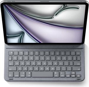 edaiser Smart Folio Keyboard Case for iPad Air 11 inch 2024 & iPad Pro 11 4th,3rd,2nd,1st Gen & iPad Air 5th 4th Generation, Slim & Light, Wireless Magnetic Cover, Flexible Adjustable Angle Gray
