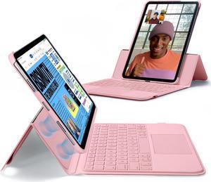 ESR Ascend for iPad 10th, Keyboard Case with Trackpad, Magnetic Detachable Keyboard with Backlit Keys, Fully Adjustable Portrait/Landscape Stand, Pink