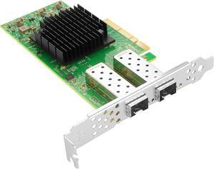 Euqvos for Mellanox ConnectX4 LX 25Gb Ethernet Network Adapter, Compare to MCX4121A-ACAT, Dual SFP28 Ports PCIe 3.0X8, RDMA, 25Gigabit NIC for Windows/Windows Server/Linux
