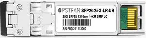 OPSTRAN 25GBASE-LR SFP28 Optical Transceiver Module Compatible with Ubiquiti UACC-OM-SFP28-LR 25G SFP28 1310nm 10km DDM Duplex LC SMF