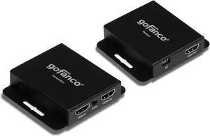 gofanco 165ft 1080p HDMI Extender Over a Single CAT5e/CAT6 Ethernet Cable with Loop Out Local Output and Remote IR Control - Up to 165ft (50m) Distance at 1080p Resolution ...