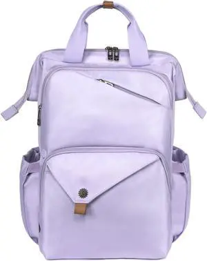 Hap Tim Laptop Backpack, Travel Backpack for Women,Work Backpack, Nurse Backpack, Teacher Backpack, Carry on Backpack, Purple(7651-PP)