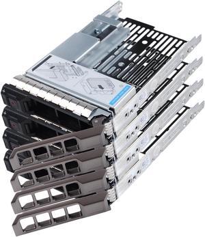 3.5" Drive Tray Caddy with 2.5" HDD Adapter Compatible with Dell PowerEdge Servers R430 T430 R530 T630 R730 R930 R420 T420 R520 T620 R720 R410 R415 T410 5510 R515 T610 R710 T710, 4 Pack