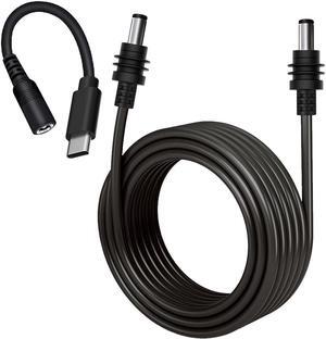 Starlink Mini DC Power Cable with USB C Adapter Cable, USB C to DC Power Cable PD 20V, Type C Adapter +DC Power Cable for Starlink Mini, Compatible 65W+ PD 20V Protocol Power Supply/Source (10M)
