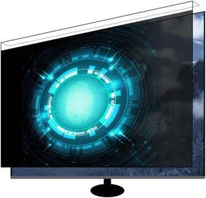 JQZWXX Acrylic Computer Privacy Screen Filter High Clarity Anti Glare Monitor Protector Anti-UV Anti-Blue Light Anti-Scratch 22-27 Inch Protector Film - Hanging Type Traceless / 22Inch/490x317mm