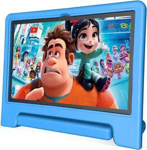 JREN Tablet for Kids|10 Inch Kids Tablet Android 14|Octa-core|64GB|WiFi |Bluetooth|Parental Control|Kids Content|Children Toddler Tablet Blue
