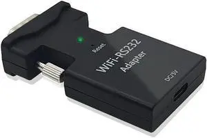 Lcantve Mini RS232 to Ethernet WiFi Adapter, RS232 Wireless Extender with Type-C Power Port, No Drive Telnet Protocol RS232 to WiFi Converter for Remote Config/Testing