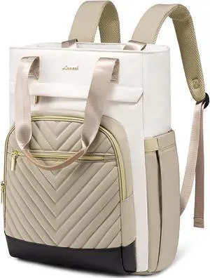 LOVEVOOK Laptop Backpack for Women, 17 Inch Work Laptop Bag Teacher Nurse Backpack, Wide Open Travel Tote Backpack Purse Business Computer Daypack with USB Port