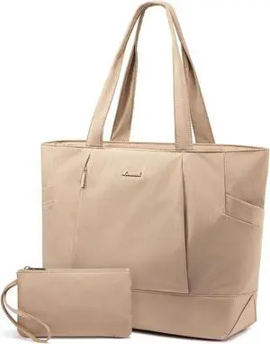 LOVEVOOK Tote Bag for Women Work Travel, Lightweight Teacher Work Tote Bag With Zipper With Laptop Compartment, Nurse Handbag