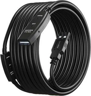 MutecPower 50 Feet Active USB Extension Cable 2.0 Male to Female with 2 Extension chipsets Signal Booster - Active Extension/Repeater Cord 15 Meters / 50 Feet