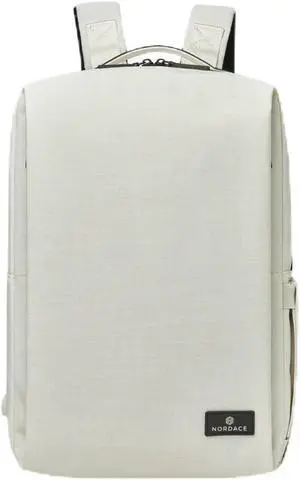 Nordace Siena Pro 15 Smart Backpack with USB Charging - 16" Laptop Backpack, 20L Daily Backpack for Travel, Everyday, or Work (Pearly White)