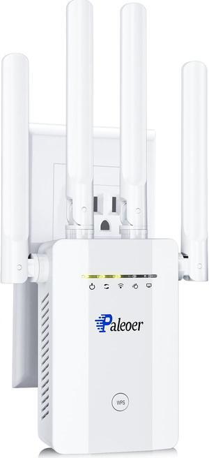 2025 WiFi Extender Signal Booster, up to 15k+sq. ft and 78+ Devices, Internet Booster for Home,Longest Range Wireless Internet Repeater and Signal Amplifier Ethernet Port, 8X Faster Access Point