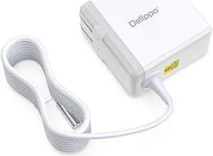 Delippo 14.5V 3.1A for MacBook 45W L-Tip Connector AC Power Adapter Replacement Charger for MacBook Air A1237 A1244 A1304 A1369 A1374 A1377 11" 13" (Before Mid 2012) with 6ft Long Cable
