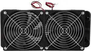 Socobeta Water Cooler Radiator 240MM Computer CPU Water Cooling Cooler Heat Row Radiator with Dual Fan 18 Tubes