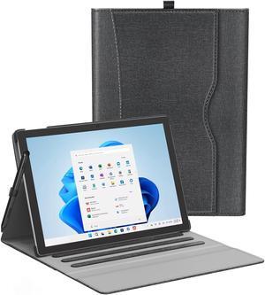 SSS*GRGB Case fit 13 Inch Microsoft Surface Pro 11/ Pro 10/ Pro 9/ Pro 8, Multiple Angle Viewing Portfolio Business Cover with Stylus Holder & Pocket, Compatible with Type Cover Keyboard & Dock,Black