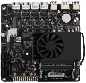 N5105 Industria NAS Motherboards 4 Cores 4 Threads Low Power Processor 4x2.5G i226 Network 2 M.2 Slot 6xSATA DP HDMI Mini ITX 17x17CM Soft Routing Board
